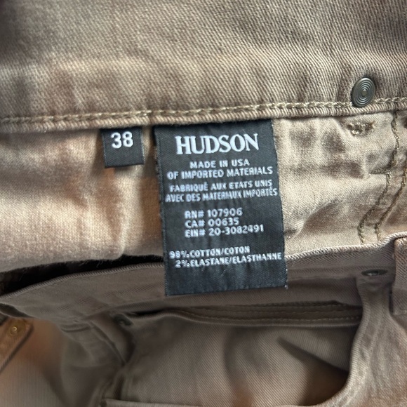 Hudson Jeans Brown Slim Fit Versatile Style Khaki Jeans size 38 - Picture 4 of 7